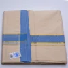Balaramapuram Handloom Double Dhothi (Blue  Border , Kasavu Gold 1/4") - Image 2