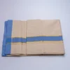 Balaramapuram Handloom Double Dhothi (Blue  Border , Kasavu Gold 1/4") - Image 3