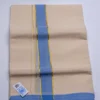 Balaramapuram Handloom Double Dhothi (Blue  Border , Kasavu Gold 1/4") - Image 4
