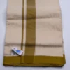 Balaramapuram Handloom Double Dhothi ( Dark  Olive Green 1 1/4 " border") - Image 4