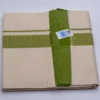 Balaramapuram Handloom Double Dhothi ( Olive Green 1 1/4 " border") - Image 2
