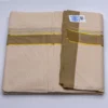 Balaramapuram Handloom Double Dhothi ( Light green brown Border , Kasavu Gold 1/4") - Image 2