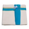 Balaramapuram Handloom Premium Kasavu Double Dhothi (Dhothy)- Kerala Mundu 1” Sky blue Border ½” Gold Kasavu Border