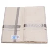 Balaramapuram Handloom Kasavu Double Dhothi (Dhothy)- Kerala Mundu ¾” x 1 “ Silver Kasavu Border