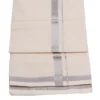 Balaramapuram Handloom Kasavu Double Dhothi (Dhothy)- Kerala Mundu ¾” x 1 “ Silver Kasavu Border