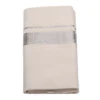 Balaramapuram Handloom Kasavu Double Dhothi (Dhothy)- Kerala Mundu 1” x 1.5” Silver Kasavu Border
