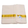 Balaramapuram Handloom Kasavu Double Dhothi (Dhothy)- Kerala Mundu 1” Gold Kasavu Border