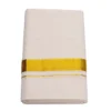 Balaramapuram Handloom Kasavu Double Dhothi (Dhothy)- Kerala Mundu 1” Gold Kasavu Border